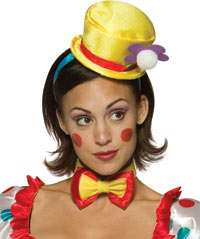 Adult Std. Clown Daisy Mini Top Hat   Clown Costume Acc  