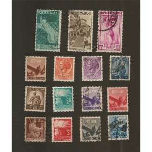  Lot of Italy (15) Stamps 