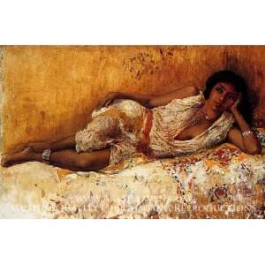  Moorish Girl Lying On A Couch