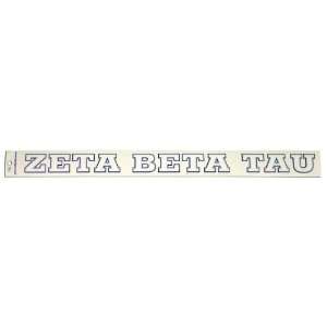  Zeta Beta Tau Long Window Decal 
