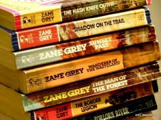   68+ VINTAGE ZANE GREY COWBOY PAPERBACK NOVELS FICTION BOOKS GOOD USED