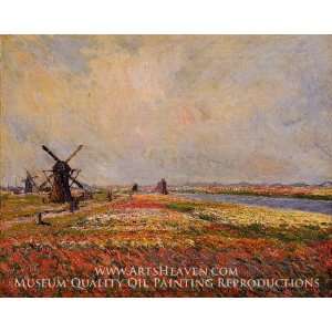  Field of Flowers and Windmills near Leiden