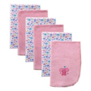 Luvable Friends 6 Pack Baby Burp Cloths, Pink by BabyVision