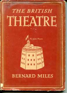   Miles The British Theatre Rare Signed Book Owned By Tennessee Williams