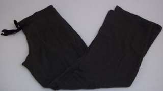 ELLEN TRACY BLACK AND BROWN FLEECE PANTS SIZE XL  