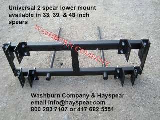 loader attachment or 3 point spear spike 2 fork ul48