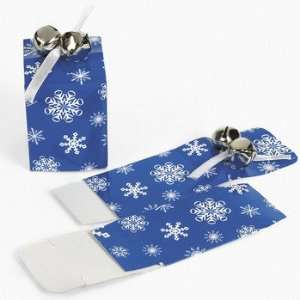Snowflake Jingle Bell Boxes   Party Favor & Goody Bags & Paper Goody 