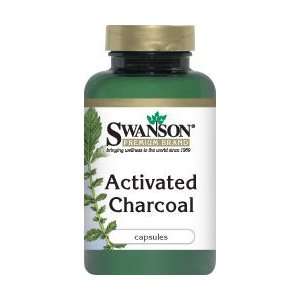 Activated Charcoal 260 mg 120 Caps by Swanson Premium