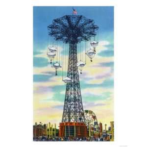  Coney Island, New York   Steeplechase Park Parachute Jump 