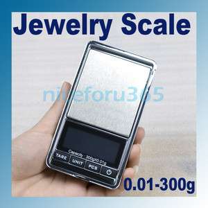 300g x 0.01g Mini Electronic Digital Jewelry Balance Pocket Gram Scale 