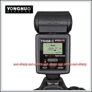   TTL Flash Speedlite YN 468II for Canon 7D 60D 50D 40D 30D  