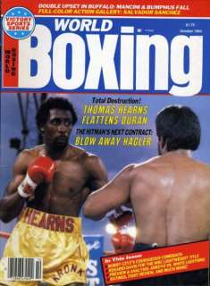 THOMAS HEARNS World Boxing Magazine October 1984 SALVADOR SANCHEZ 