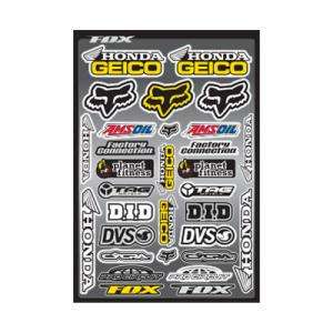 Fox Racing Team Geico Sticker Packs Graphic Kit Accessories