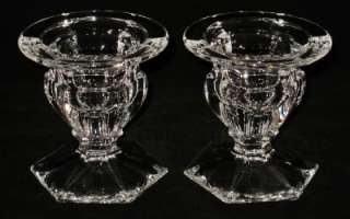 Royal Doulton CONCORD Crystal Candle Sticks, Pair  