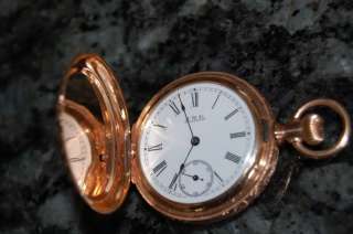 14k WALTHAM POCKET WATCH FROM 1890 IN INCREDIBLE WORKING CONDITION