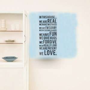   In This House Rules Words Vinyl Wall Paper Decal Art Sticker X406