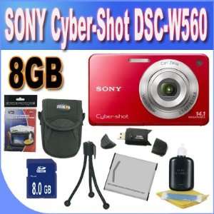 Sony Cyber Shot DSC W560 14.1 MP Digital Still Camera with Carl Zeiss 