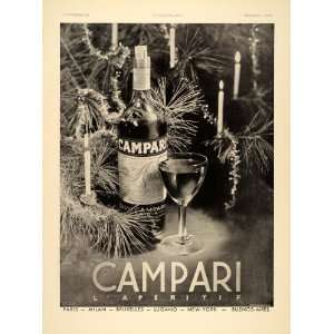  1938 French Ad Campari Christmas Tree Jacques Branger 