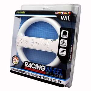   8443 Racing Wheel For Wii, Motion Plus Compatible, White Electronics