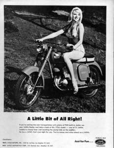 1965 Jawa 350 Roadster Motorcycle Original Ad  