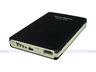 Black 9600mAh Portable External Battery Charger USB Power Output for 