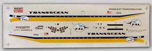 TAL TRANSOCEAN B 377 1/144 Scale Master Decals NEW  