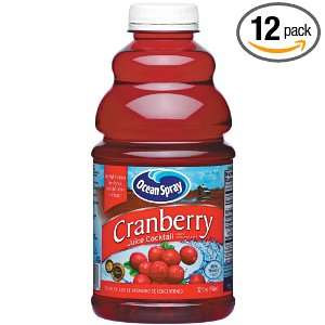 Ocean Spray Cranberry Juice Cocktail, 32 Ounce (Pack of 12)  