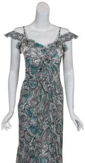 CAROLINA HERRERA Silk Paisley Gown Dress $3790 4 NEW  