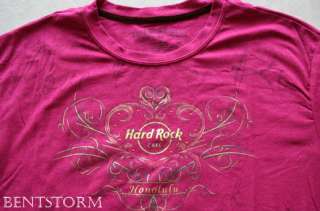 Hard Rock Cafe Honolulu Hawaii ladies COUTURE XL TShirt  