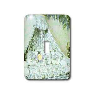   Purple n Green Canopy Bed   Light Switch Covers   single toggle switch