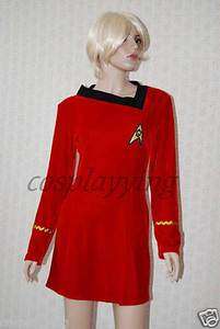 Star Trek TOS Engineering Uniform velour Dress  