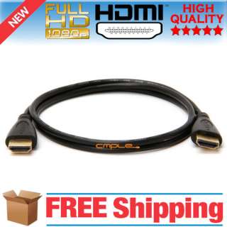 New Premium 1.3 Gold 3 FT HDMI Cable for 1080p PS3 HDTV Support 3D 3ft