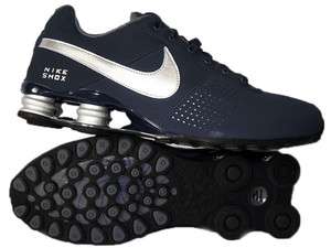 NIKE SHOX DELIVER MENS 10   BLUE SILVER BLACK RUNNING SHOES  