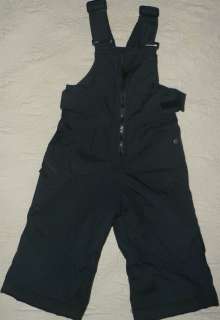 COLUMBIA BOYS BLACK SNOW BIBS overalls suit toddler size 2 2t  