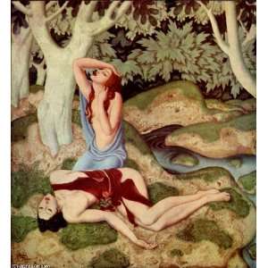   Edmund Dulac   24 x 26 inches   Aphrodite and Adoni