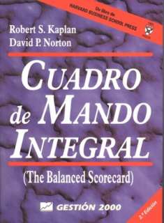   Cuadro de mando integral by Robert S. Kaplan, Gestion 