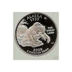    2008 S   ALASKA   SILVER GEM PROOF   STATE QUARTER 