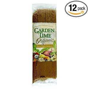 Garden Time Organic Whole Wheat Whole Wheat Spaghetti, 12 Ounce Units 