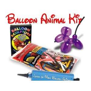  Balloon Animal Kit w/ VHS Instruction Toys & Games