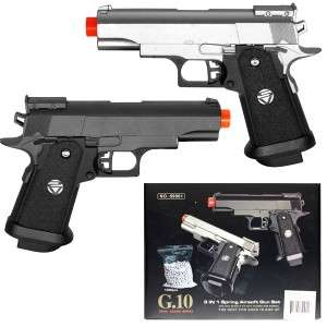 FULL METAL G10 Double 2 Compact Pistol Set Small Airsoft Spring Small 