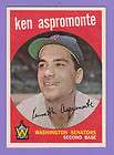 1959 TOPPS SET 424 Ken Aspromonte Washington Senators VGEX  
