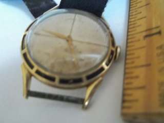   Working Mens Lord Elgin 14K Gold Filled Wrist Watch Wristwatch #4811