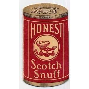   Scotch Snuff 1945 Red Can Shaped Advertising Notebook 