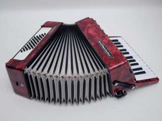   German Piano Accordion Weltmeister Stella 40 bass with case  