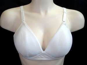 Playtex It Fits 4009 Double Vision Wire free Bra 38B White  