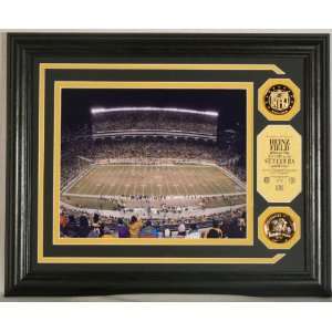  Heinz Field NFL Stadium Photo Mint w/ 2 24KT Gold Coins 