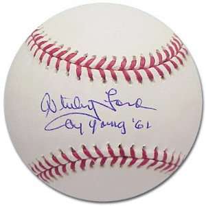  Whitey Ford Autographed Baseball with Inscription Sports 