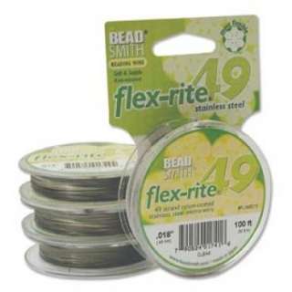 FlexRite 49 Strand Clear Beading Wire .014 100 Ft  