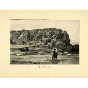  1907 Print Areopagus Acropolis Greece Court Archaeology 