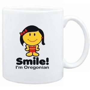  Mug White  Smile I am Oregonian   Woman  Usa States 